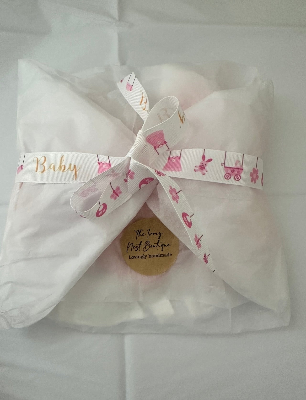 Baby Girl Personalised Bib Gift Set