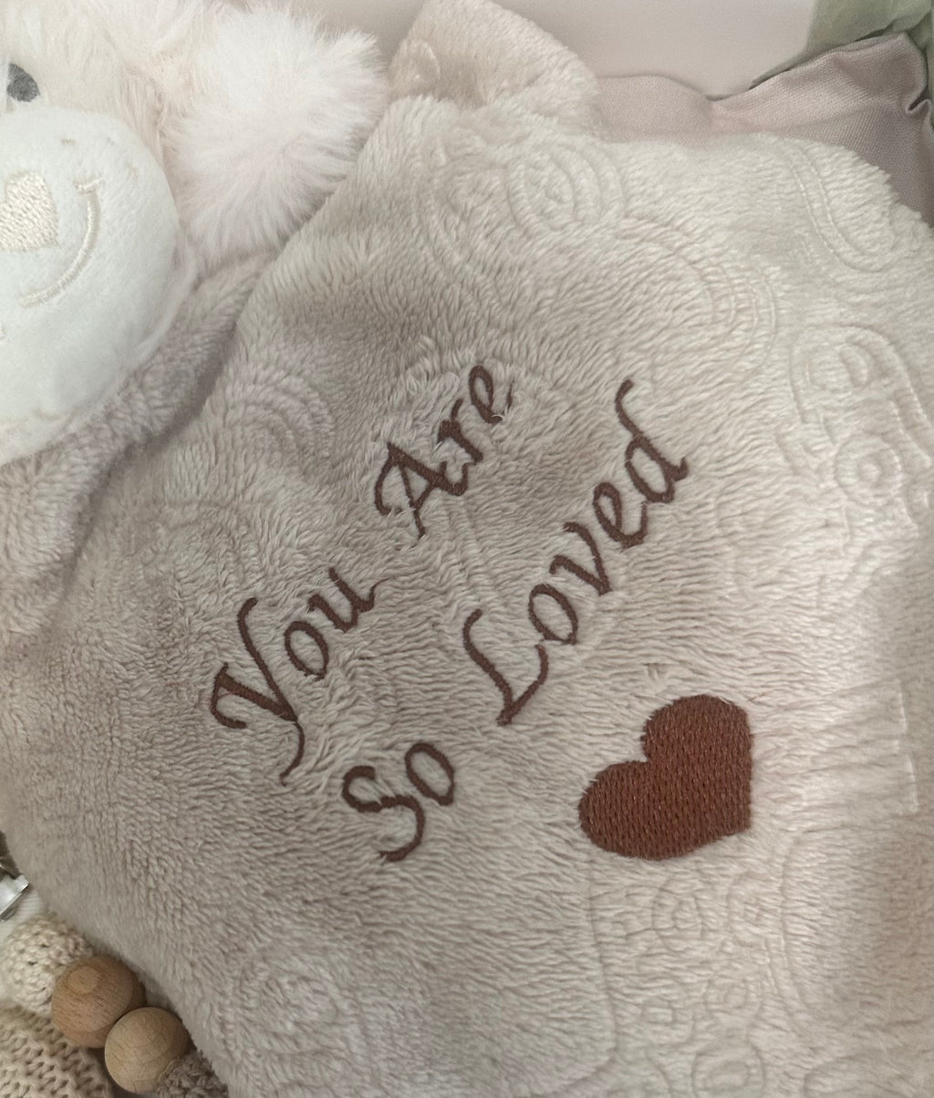 Personalised Teddy Comforter Bundle