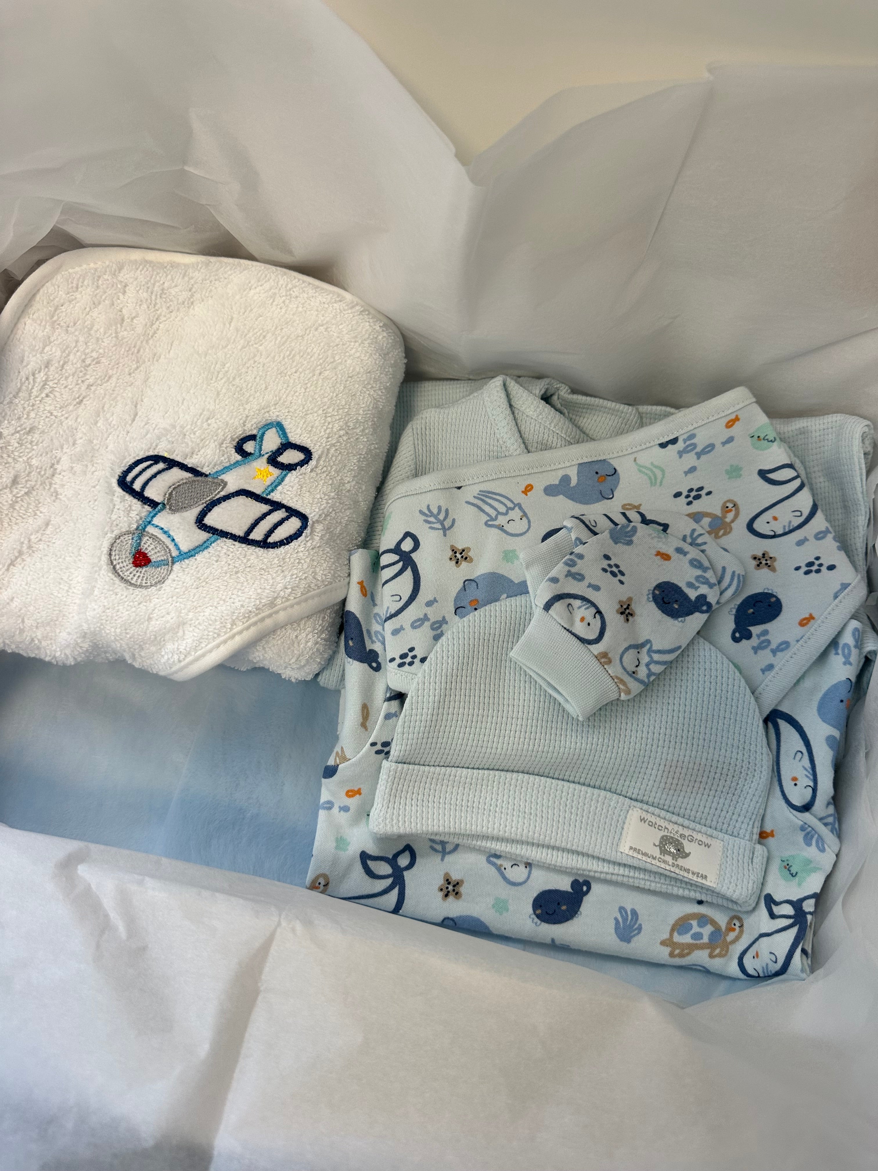 Luxury Personalised Baby Boy gift Hamper