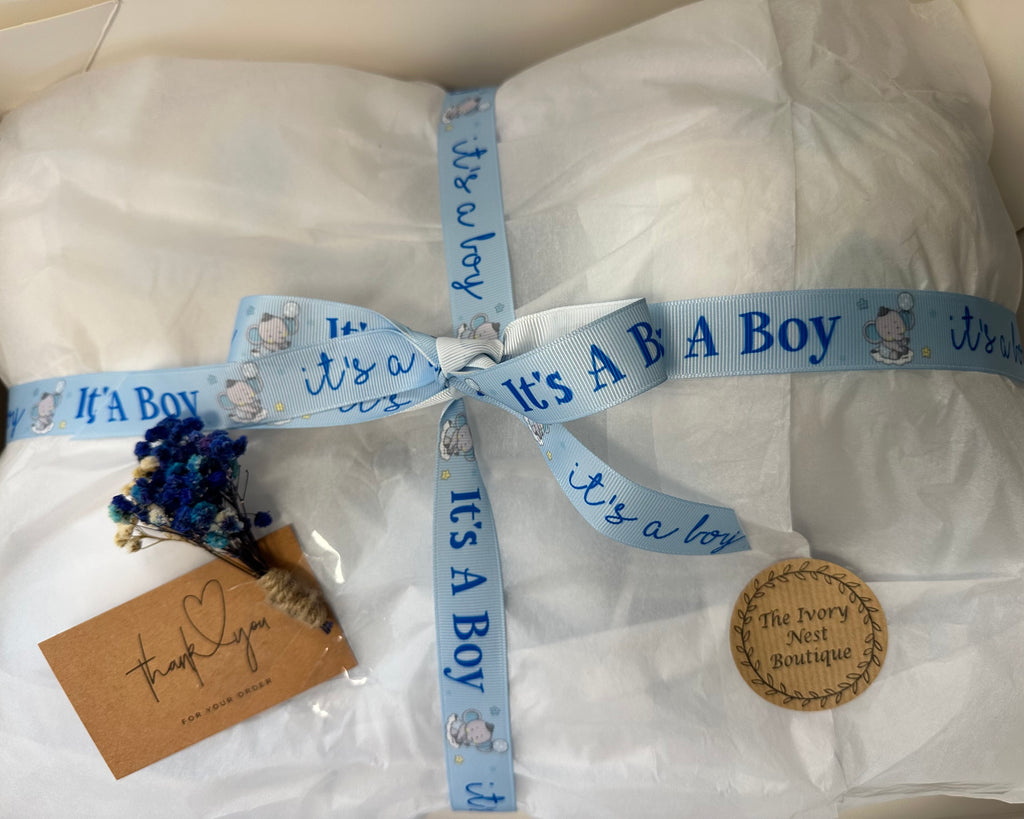 Luxury Personalised Baby Boy gift Hamper