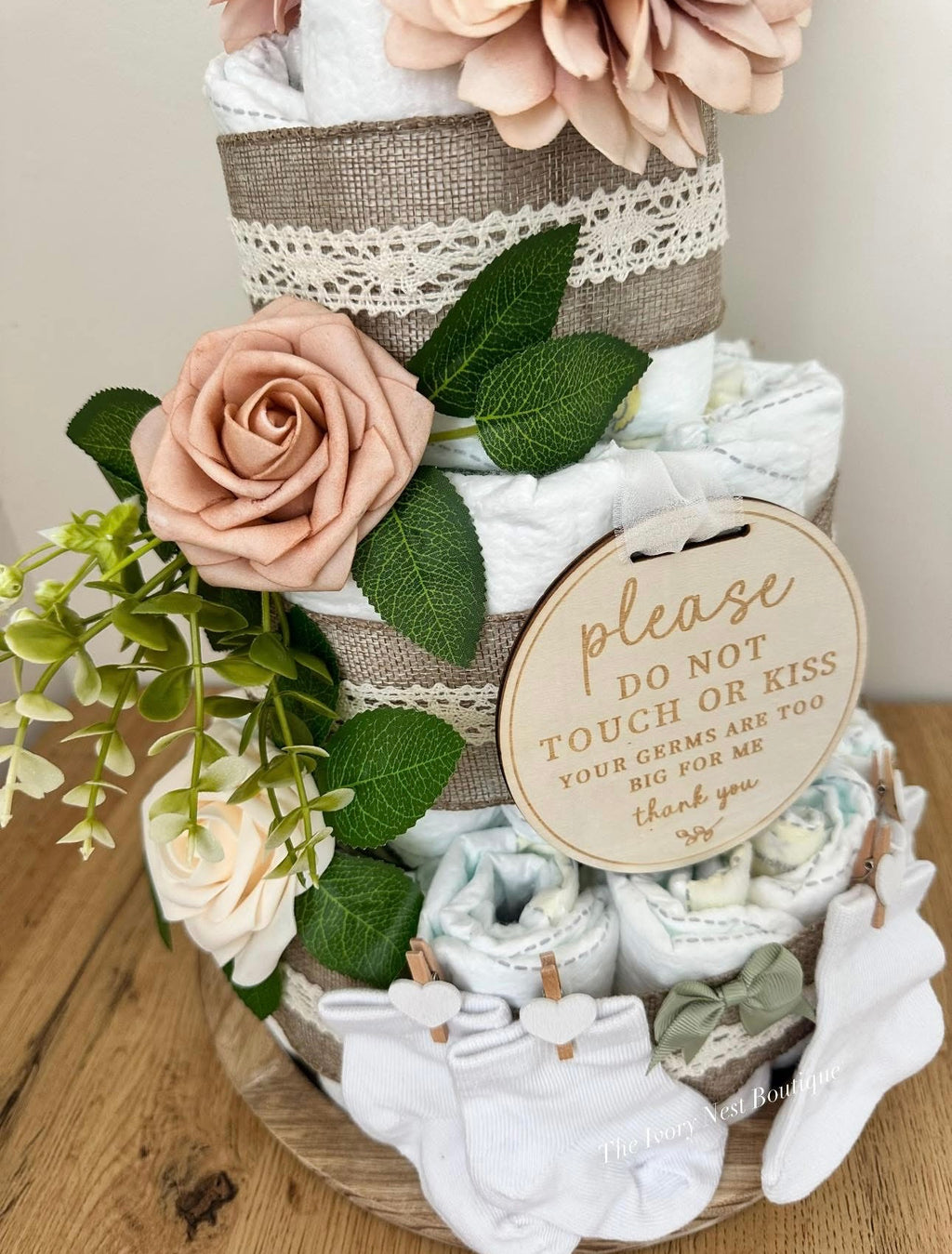 Boho Style Nappy Cake
