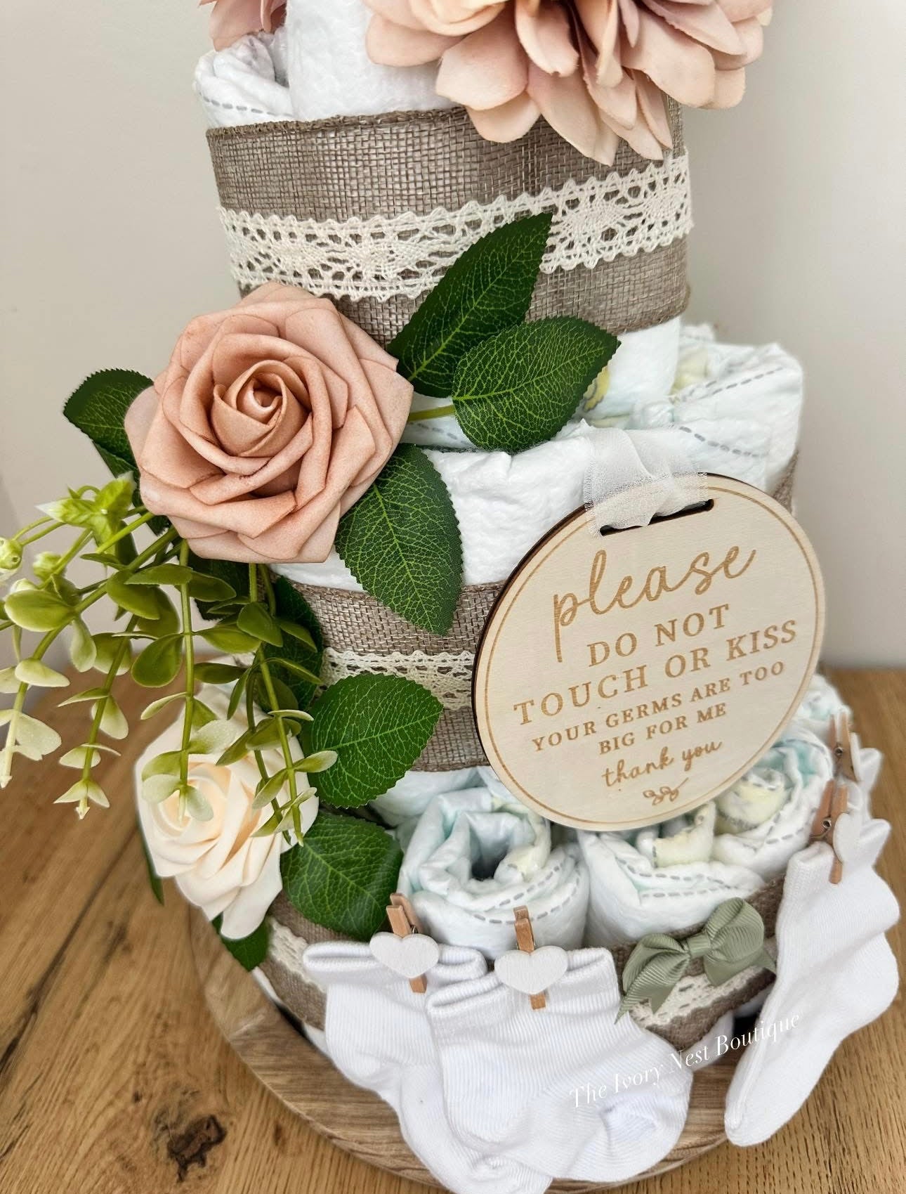 Boho Style Nappy Cake
