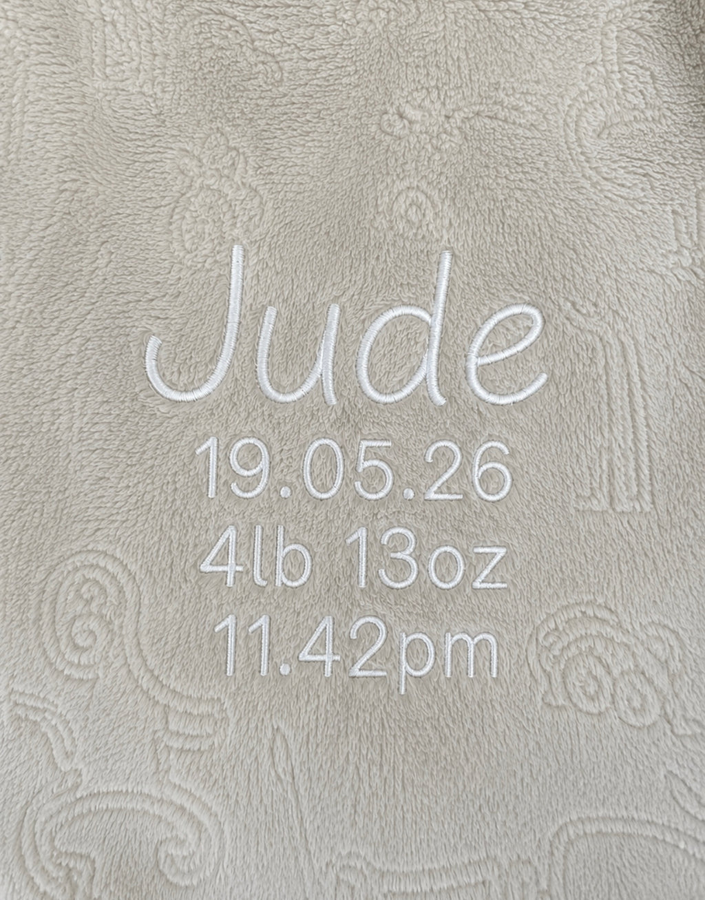 Luxury Personalised Baby Robes