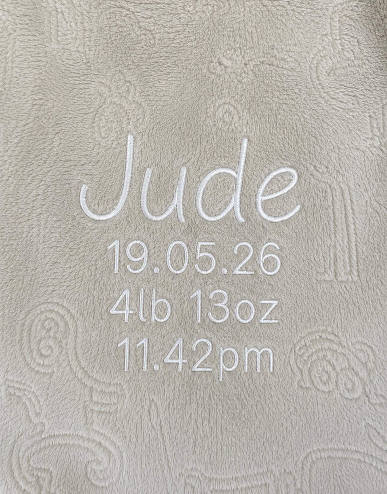 Luxury Personalised Baby Robes