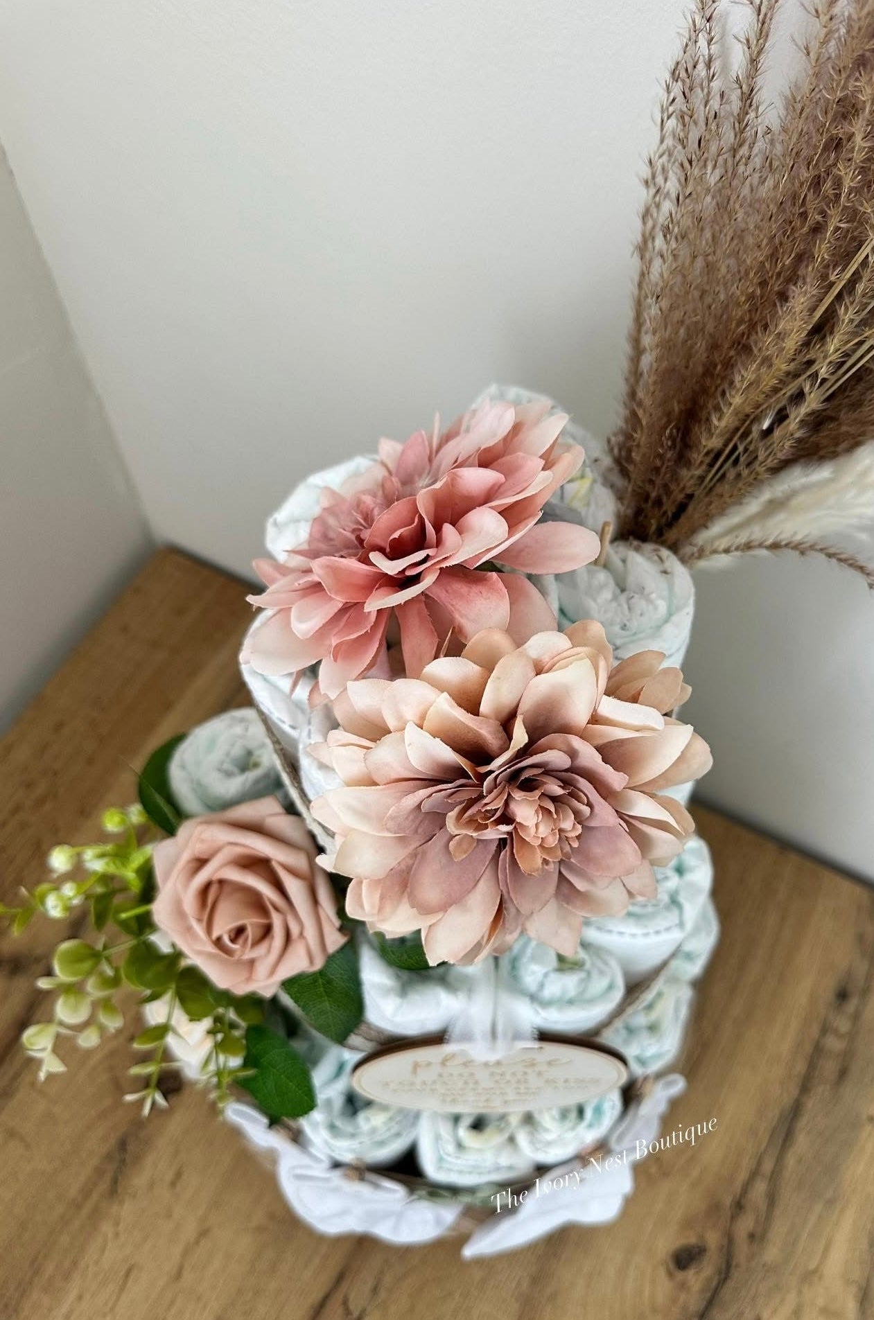 Boho Style Nappy Cake